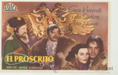 Cine: El Proscrito. Sencillo de Edici.   &iexcl;IMPECABLE! - Foto 1