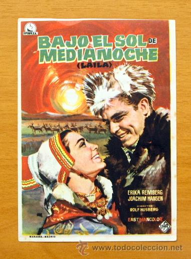  Foglietti di film di film antichi di cinema: Bajo el Sol de medianoche - Con publicidad