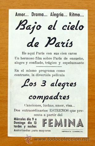 Cine: Bajo el cielo de Paris - Con publicidad - Foto 2