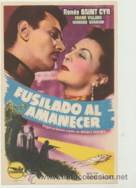 Cine: Fusilado al amanecer. Sencillo de Cepicsa.  &iexcl;IMPECABLE! - Foto 1