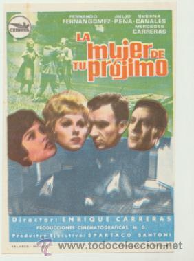 Cine: La Mujer de tu pr&oacute;jimo. Sencillo de Cepicsa. - Foto 1