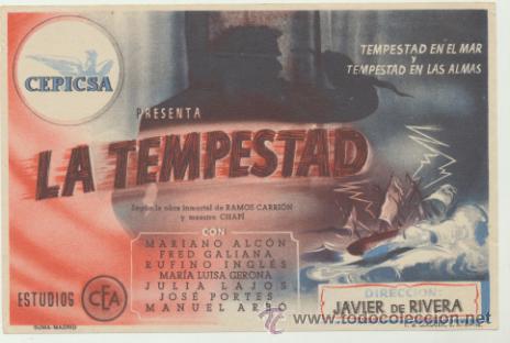 Cine: La Tempestad. Sencillo de Cepicsa. - Foto 1
