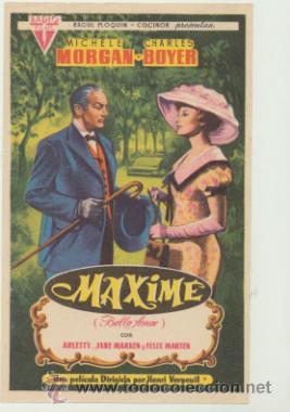 Cine: Maxime. Sencillo de Radio Films.