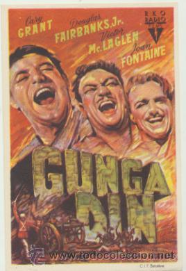Cine: Gunga din. Sencillo de RKO Radio.  &iexcl;IMPECABLE! - Foto 1