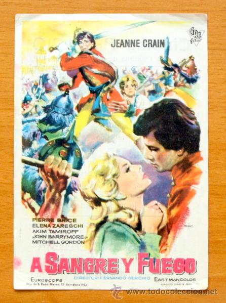 Cinema: A Sangre y Fuego - Jeanne Crain, Pierre Brice, Elena Zareschi - Con publicidad