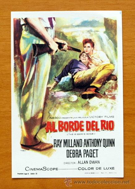 Cine: Al Borde del Rio - Ray Milland, Anthony Quinn - Foto 1