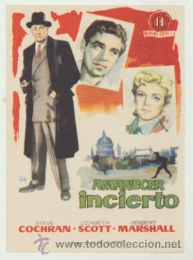 Cine: Amanecer incierto. Sencillo de Hispamex.  &iexcl;IMPECABLE! - Foto 1