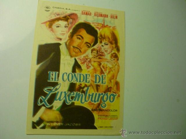 Cine: programa el conde de luxemburgo- - Foto 1