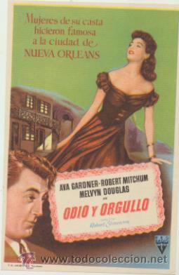  Flyers Publicitaires de films Anciens: Odio y Orgullo. Sencillo de RKO Radio.  &iexcl;IMPECABLE!