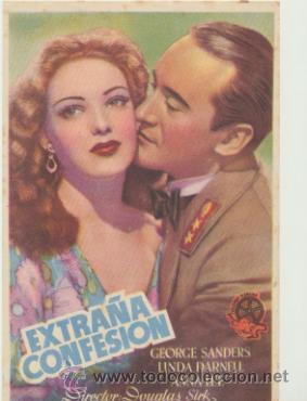  Flyers Publicitaires de films Anciens: Extra&ntilde;a confesi&oacute;n. Sencillo de Floralva.