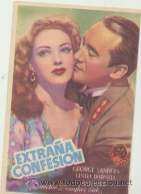  Flyers Publicitaires de films Anciens: Extra&ntilde;a confesi&oacute;n. Sencillo de Floralva.