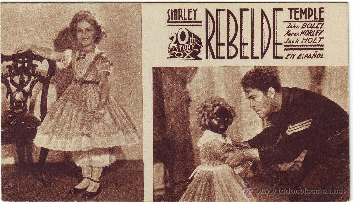 Cine: REBELDE DE LA NI&Ntilde;A SHIRLEY TEMPLE - Foto 1