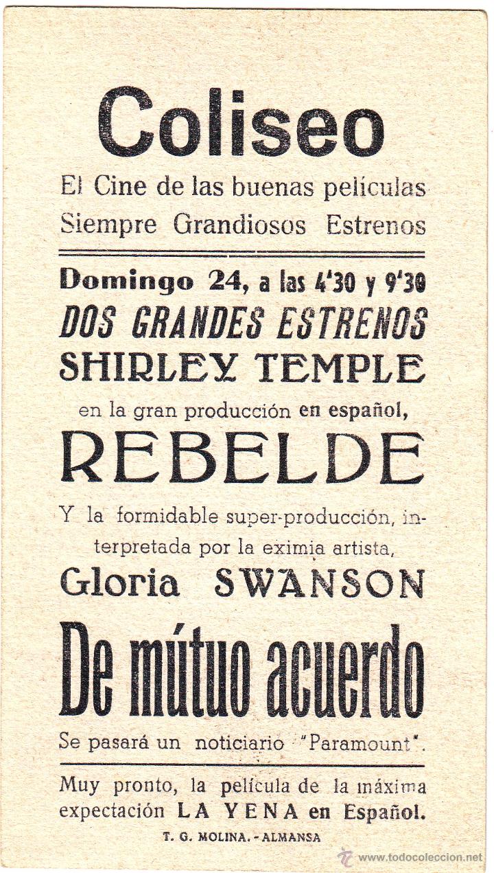 Cine: REBELDE DE LA NI&Ntilde;A SHIRLEY TEMPLE - Foto 2
