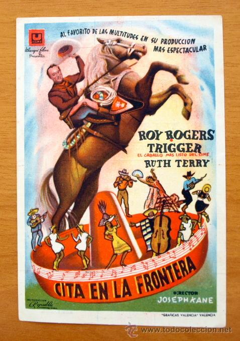 Cine: Cita en la Frontera - Roy Rogers, Trigger, Ruth Terry - Foto 1