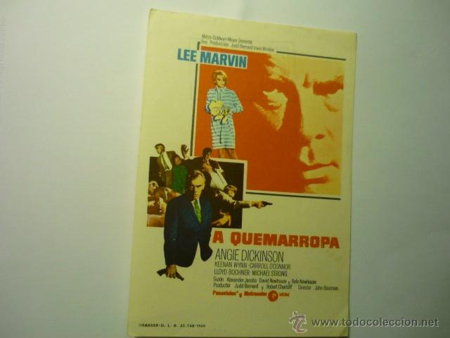 Cine: programa a quemarropa.-lee marvin publicidad - Foto 1