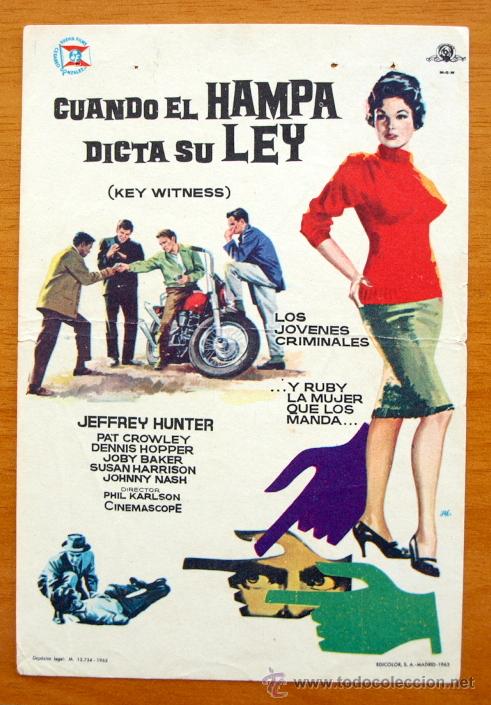 Cine: Cuando el Hampa Dicta su Ley - Jeffrey Hunter - Foto 1