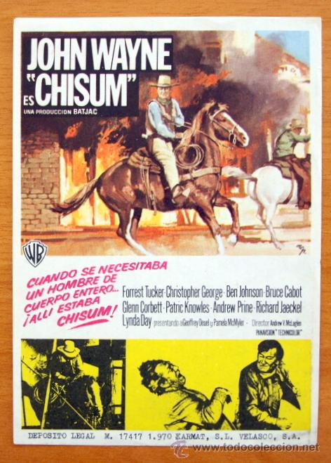 Cine: Chisum - John Wayne - Foto 1