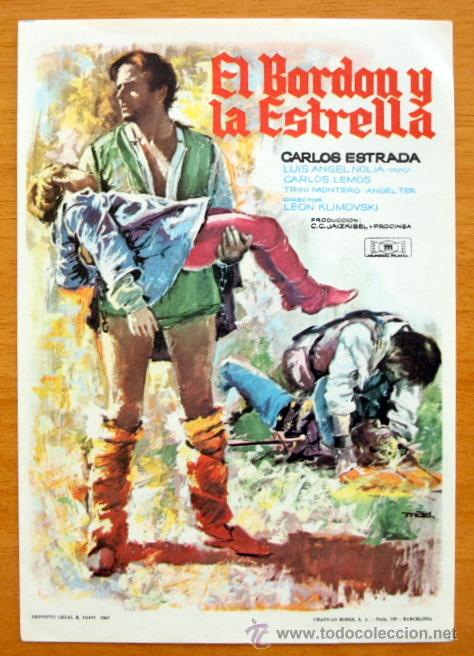 Cinema: El Borbon y la Estrella - Carlos Estrada, Luis Angel Nolia - Folleto de Cine