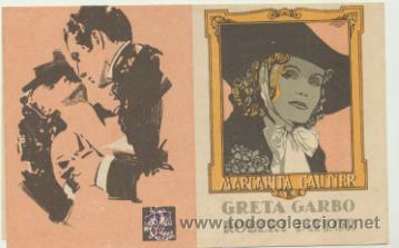  Flyers Publicitaires de films Anciens: Margarita Gautier. Doble de MGM.  Teatro Losada.