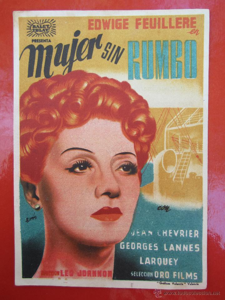 Cinema: mujer sin rumbo - edwige feuillere - detras , cine de verano  - programa grande