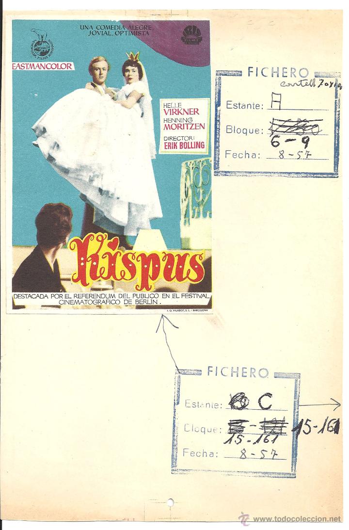 Cine: PTEB 105 KISPUS ELLE VIRKNER PROGRAMA PRUEBA de IMPRENTA del CARTEL - Foto 2