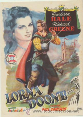 Kino: Lorna Doone. Sencillo de Suevia films.