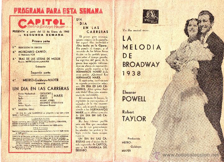 Cine: LA MELOD&Iacute;A DE BROADWAY. CON PUBLICIDAD - Foto 1