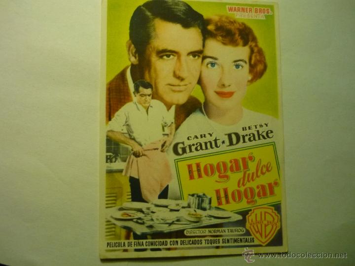 Cine: PROGRAMA HOGAR DULCE HOGAR.-CARY GRANT -publicidad odeon cinema canet de mar - Foto 1