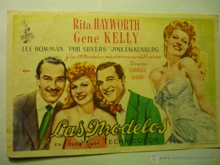 Cine: PROGRAMA LAS MODELOS.-RITA HAYWORTH .-PUBLICIDAD - Foto 1