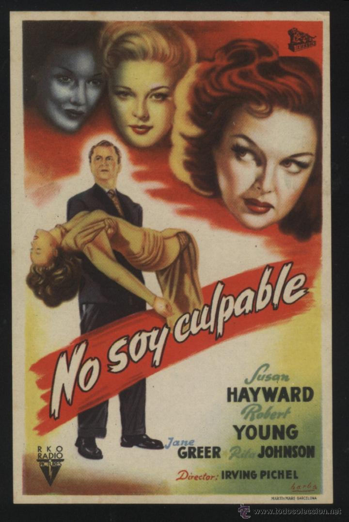 Kino: Q-04835- NO SOY CULPABLE (They Won't Believe Me) Susan Hayward - Hector Sarno - William Gillespie
