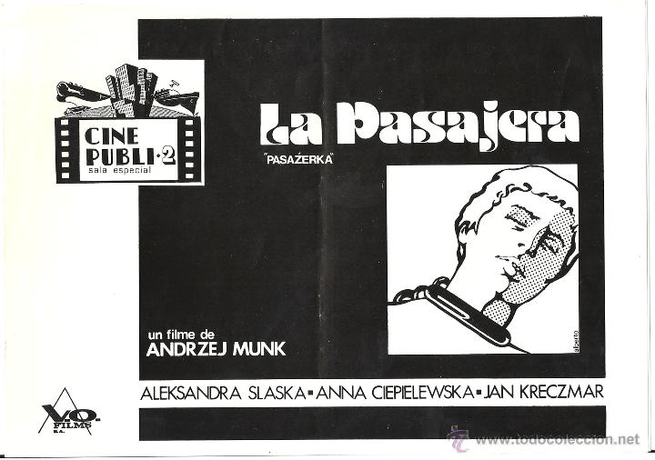 Cine: LA PASAJERA PROGRAMA DOBLE CINE PUBLI 2 ANDRZEJ MUNK - Foto 1