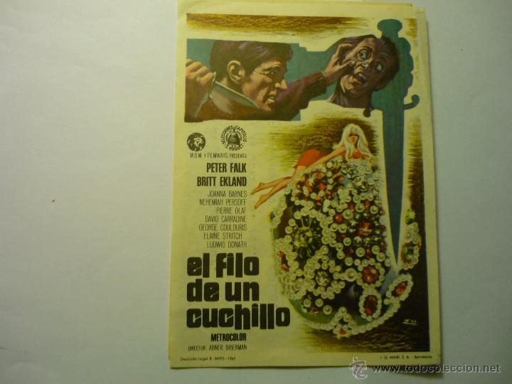 Cine: PROGRAMA EL FILO DE UN CUCHILLO-PETER FALK - Foto 1