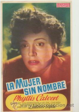  Flyers Publicitaires de films Anciens: La Mujer sin nombre. Sencillo de Chamart&iacute;n.