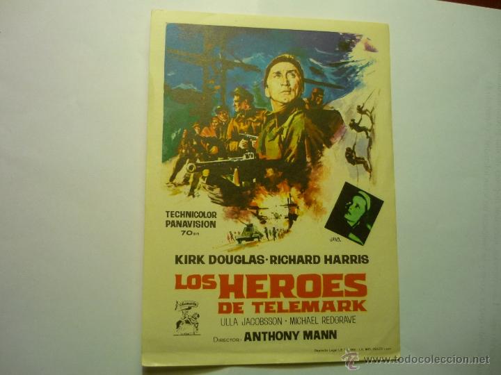Cine: PROGRAMA LOS HEROES DE TELEMARK.-KIRK DOUGLAS - Foto 1