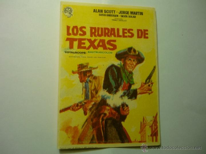 Cine: PROGRAMA LOS RURALES DE TEXAS,-ALAN SCOTT - Foto 1
