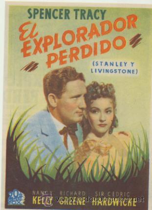 Kino: El Explorador Perdido. Doble de 20Th Century.  Cine Mari - Le&oacute;n  1943.  &iexcl;IMPECABLE!