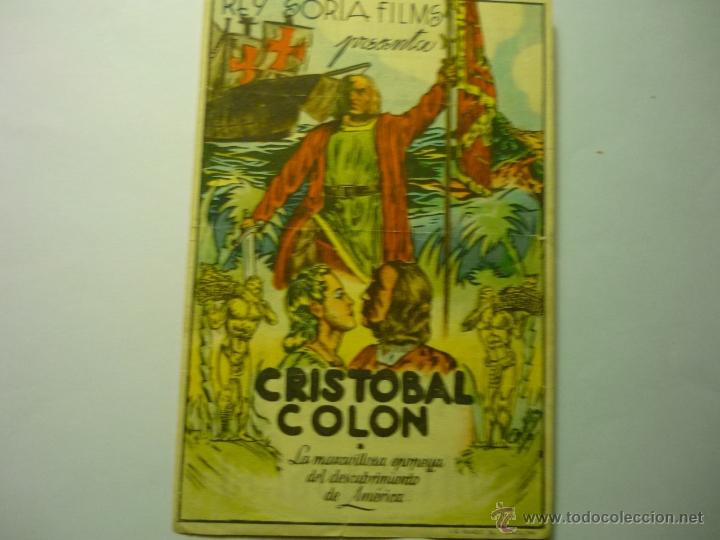 Cine: programa cristobal colon.-publicidad teatro duque de rivas - Foto 1