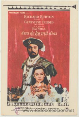 Cine: Ana de los mil d&iacute;as. Sencillo de Paramount. - Foto 1