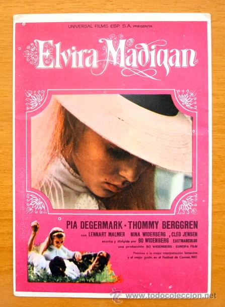 Cinema: Elvira Madigan - Pia Degermark, Thommy Berggren - Folleto de cine
