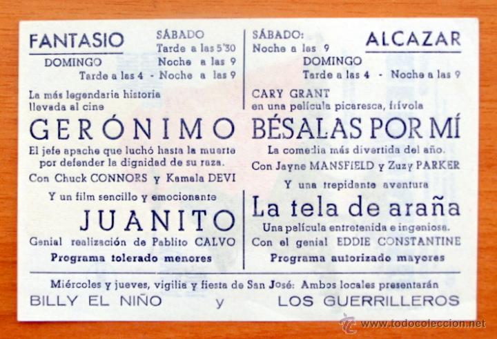 Cine: Geronimo - Chuck Connors, Kamala Devi - Con publicidad - Foto 2
