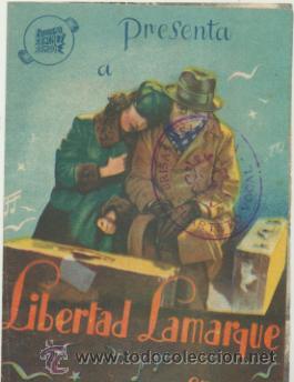  Flyers Publicitaires de films Anciens: Caminito de Gloria. Doble de Sanchez Ramade. Cine Perell&oacute; - Melilla.