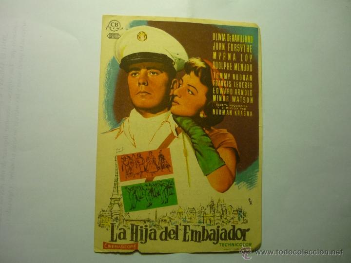 Cine: programa la hija del embajador .- cine apolo valls