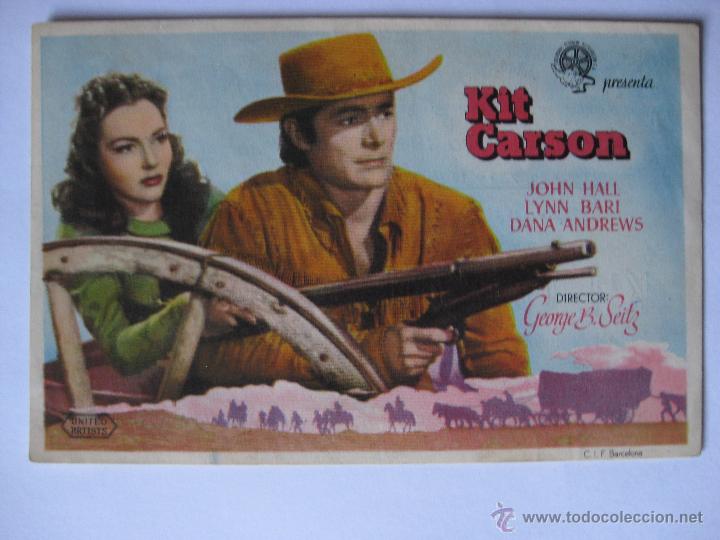 Cine: KIT CARSON  con JOHN HALL ORIGINAL - CON PUBLICIDAD - Foto 1