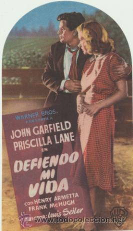 Cine: Defiendo mi vida. Sencillo troquelado de WB.  &iexcl;IMPECABLE! - Foto 1