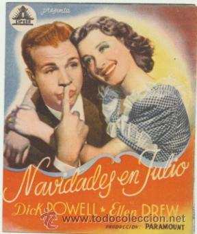 Cine: Navidades en Julio. Doble de Cifesa. - Foto 1