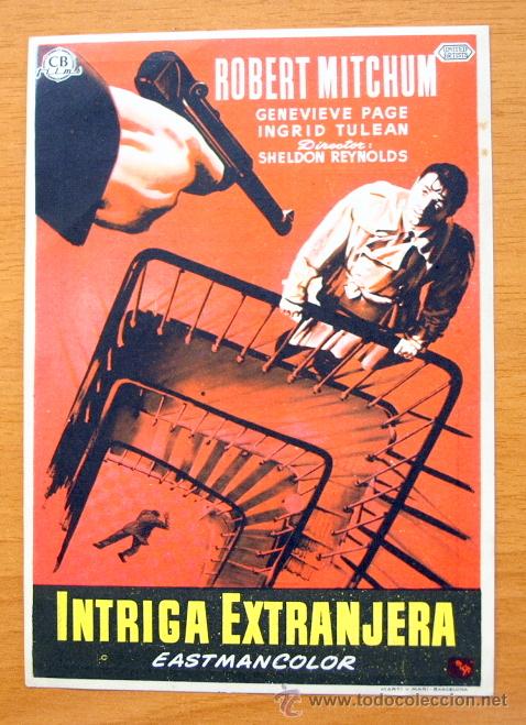 Cine: Intriga Extranjera - Robert Mitchum, Genevieve Page - Con publicidad