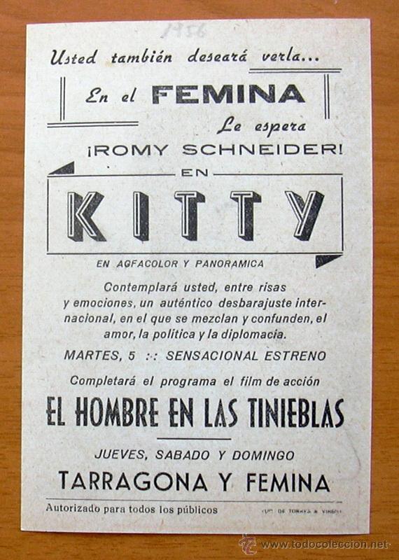 Cine: Kitty - Romy Schneider - Con publicidad - Foto 2