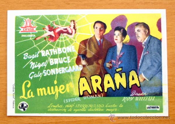 Cine: La Mujer Ara&ntilde;a - Basil Rathbone, Nigel Bruce - Foto 1