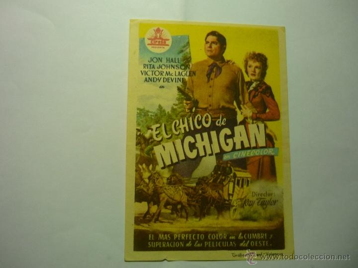 Cine: PROGRAMA EL CHICO DE MICHIGAN.-JON HALL - Foto 1