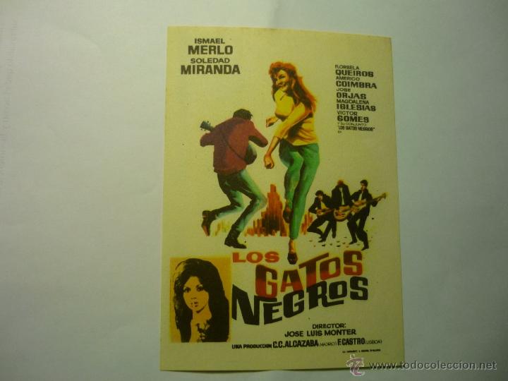 Cine: PROGRAMA LOS GATOS NEGROS.-  ISMAEL MERLO .- - Foto 1